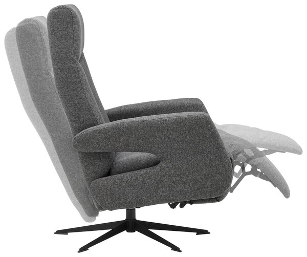 RELAXAČNÍ KŘESLO, textil, antracitová Welnova - Relaxační křesla