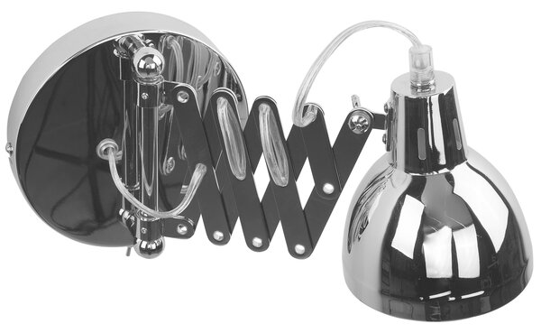 Nástěnná lampa HARRINGTON Stříbrná Kov Nastavitelná