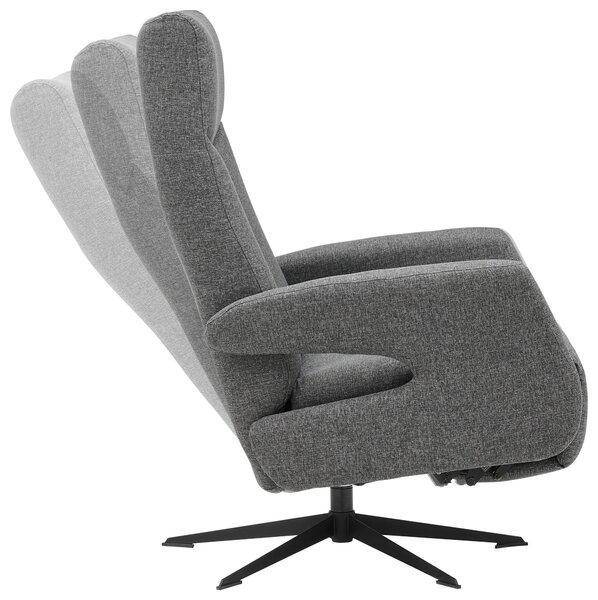 RELAXAČNÍ KŘESLO, textil, antracitová Welnova - Relaxační křesla
