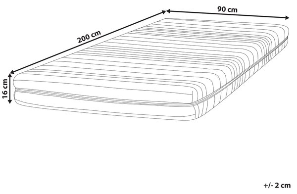 Pěnová matrace COMFORT FLEX CORE H2/3 středně tvrdá 90 x 200 cm