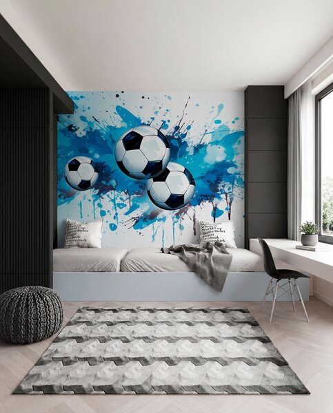 Fototapety Fotbalové míče, Fototapety teen room, Fototapety fotbalové, w04373 : uwalls.cz