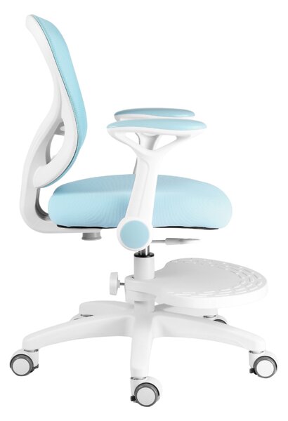 Dětská rostoucí židle Neoseat JUNI 007 — látka, pratelný potah, modrá