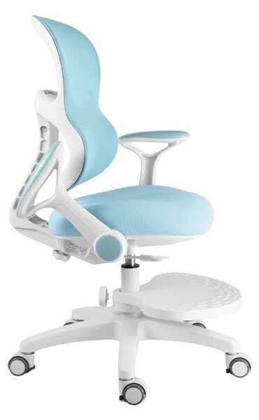 Dětská rostoucí židle Neoseat JUNI 006 — látka, pratelný potah, modrá