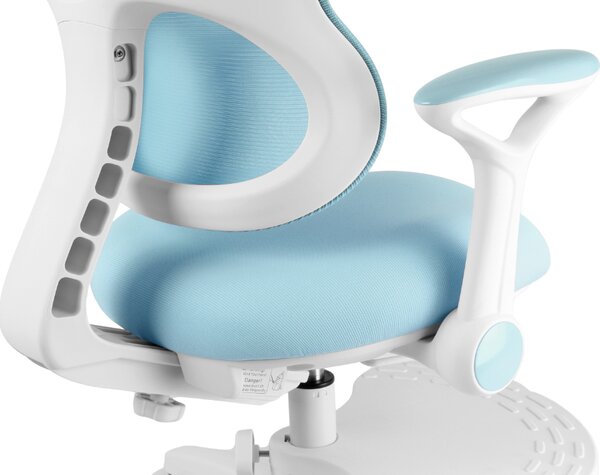 Dětská rostoucí židle Neoseat JUNI 006 — látka, pratelný potah, modrá