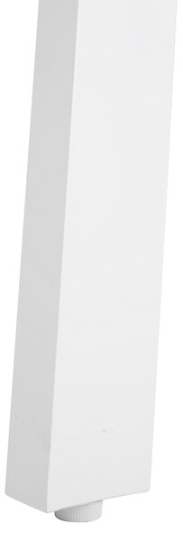 Rozkládací zahradní jídelní stůl PERETA 175/255 cm 100 cm Kov Světle šedá