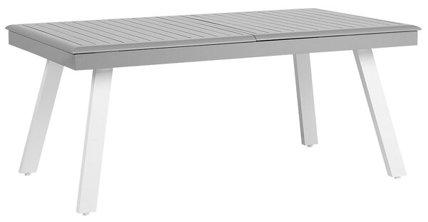 Rozkládací zahradní jídelní stůl PERETA 175/255 cm 100 cm Kov Světle šedá