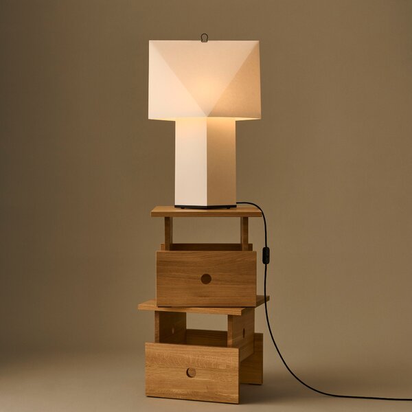 HAY Stolní lampa Aplat, 440, White / Black