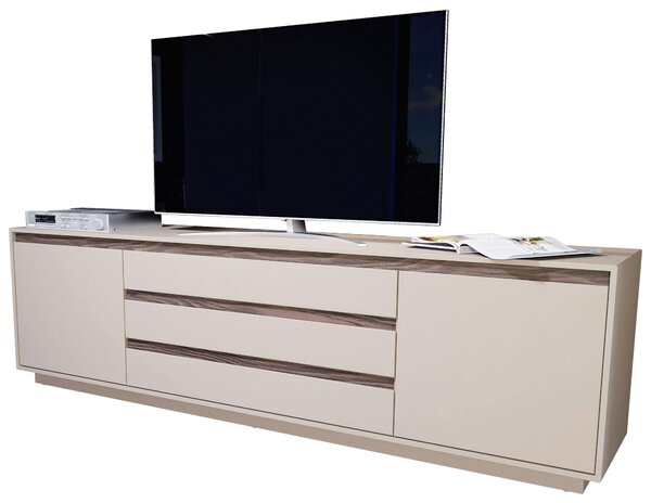 NÍZKÁ KOMODA, barvy ořechu, kašmírová, 220/64/45 cm Stylife - TV stolky & komody pod TV