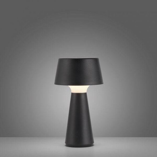 LD 19260-18 ABERA LED stolní lampa na baterie černá dotykový stmívač IP54 USB vnitřní i venkovní použití 3000K - JUST LIGHT