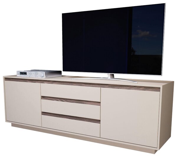 NÍZKÁ KOMODA, barvy ořechu, kašmírová, 190/64/45 cm Stylife - TV stolky & komody pod TV