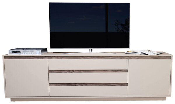 NÍZKÁ KOMODA, barvy ořechu, kašmírová, 220/64/45 cm Stylife - TV stolky & komody pod TV