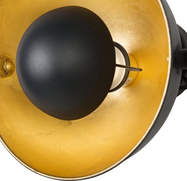 Nástěnná lampa THAMES Černá Kov