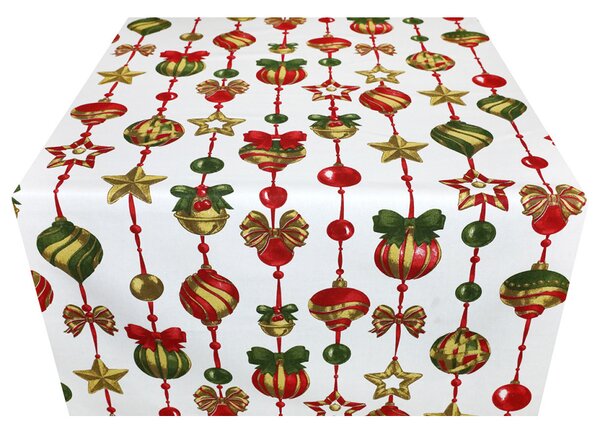 Vánočný běhoun na stůl Vánoční ozdoby Barva Vícebarevná Rozměry 40x100 cm