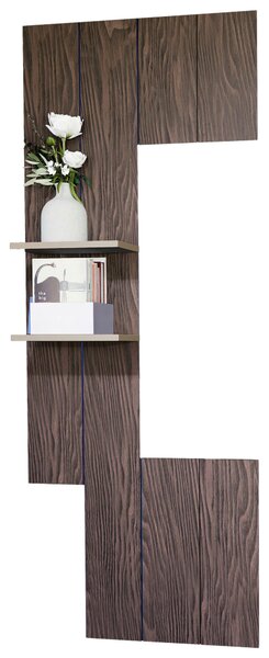 NÁSTĚNNÝ PANEL, barvy ořechu Stylife - Nástěnné regály