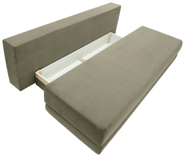 ROZKLÁDACÍ POHOVKA, textil, olivově zelená Carryhome - Rozkládací sedačky