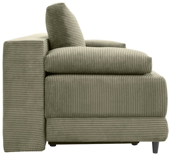 ROZKLÁDACÍ POHOVKA, textil, olivově zelená Carryhome - Rozkládací sedačky