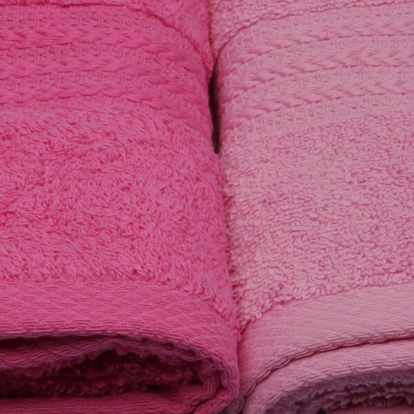 SADA RUČNÍKŮ, 50/90 cm, růžová, pink, světle růžová, tmavě růžová - Ručníky, Online Only