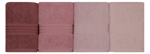 SADA RUČNÍKŮ, 50/90 cm, krémová, pink, světle růžová - Ručníky, Online Only
