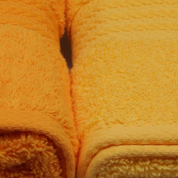 SADA RUČNÍKŮ, 50/90 cm, žlutá, oranžová, světle žlutá, tmavě oranžová - Ručníky, Online Only