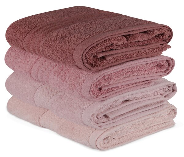 SADA RUČNÍKŮ, 50/90 cm, krémová, pink, světle růžová - Ručníky, Online Only