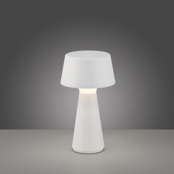 LD 19260-16 ABERA LED stolní lampa na baterie bílá dotykový stmívač IP54 USB vnitřní i venkovní použití 3000K - JUST LIGHT