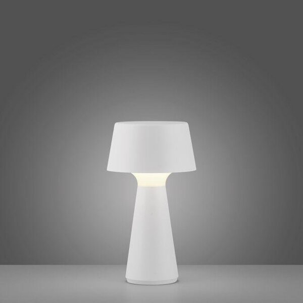 LD 19260-16 ABERA LED stolní lampa na baterie bílá dotykový stmívač IP54 USB vnitřní i venkovní použití 3000K - JUST LIGHT