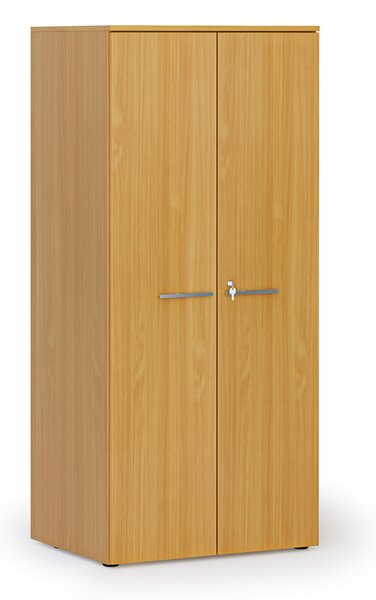 Kancelářská policová skříň PRIMO WOOD s dveřmi, 1781 x 800 x 600 mm, buk