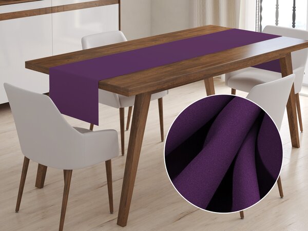 Biante Dekorační běhoun na stůl Rongo RG-064 Tmavě fialový 20x120 cm