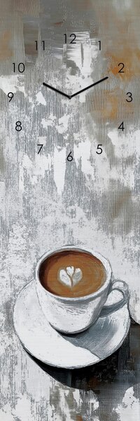 NÁSTĚNNÉ HODINY černá, bílá 20/60/3,1 cm Euroart - Nástěnné hodiny