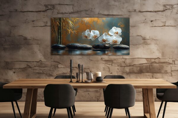MALBA NA PLÁTNĚ, zen, 115/55 cm Euroart - Obrazy na plátně