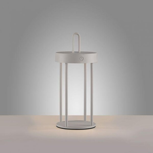 LD 19300-40 ANSELM LED stolní lampa na baterie mobilní 28cm dotykový stmívač IP44 zahradní svítidlo 2700K - JUST LIGHT