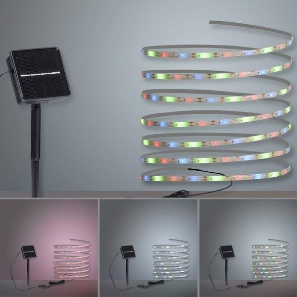 LD 19971-18 TEANIA SOL LED solární LED pásek 8 barevných módů pro venkovní použití IP44 zápich RGB - JUST LIGHT