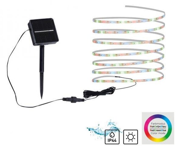LD 19971-18 TEANIA SOL LED solární LED pásek 8 barevných módů pro venkovní použití IP44 zápich RGB - JUST LIGHT