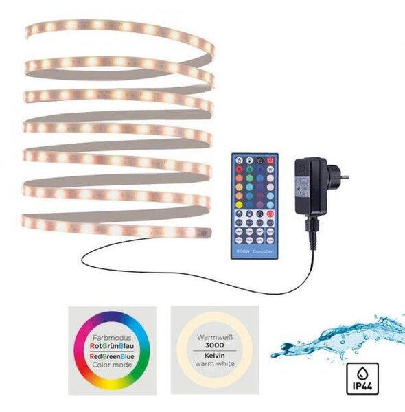 LD 18950-70 TEANIA LED pásky vícebarevné 5 m s dálkovým ovladačem stmívatelné RGB RGB/3000K - JUST LIGHT