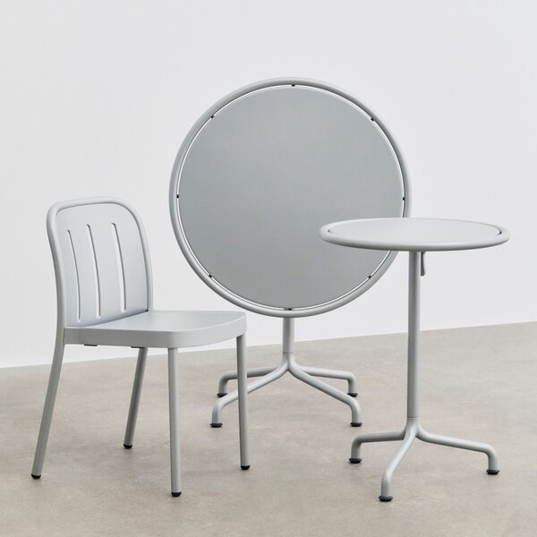 HAY Zahradní stolek Deville, Ø80, Silver Grey