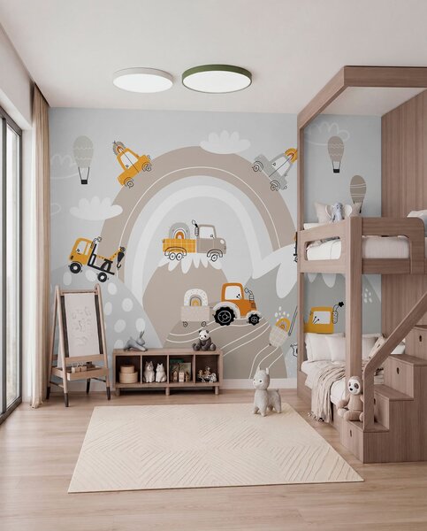 Fototapety Dětská autíčka, traktory, Fototapety dětské, w04765 : uwalls.cz