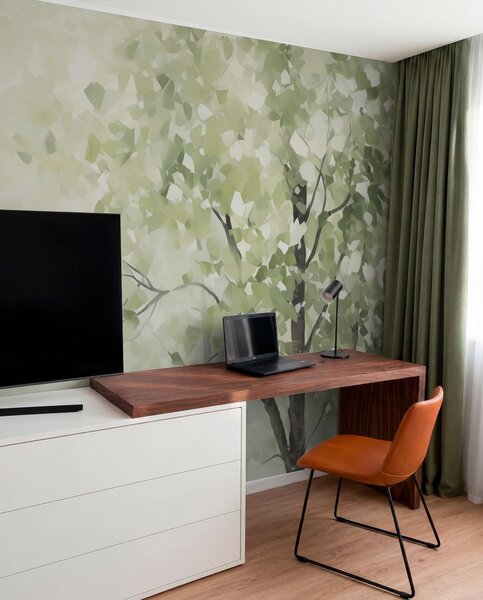 Fototapety Abstraktní stromy napodobující malbu, Fototapety příroda, w04781 : uwalls.cz