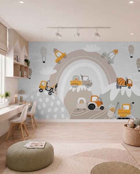Fototapety Dětská autíčka, traktory, Fototapety dětské, w04765 : uwalls.cz