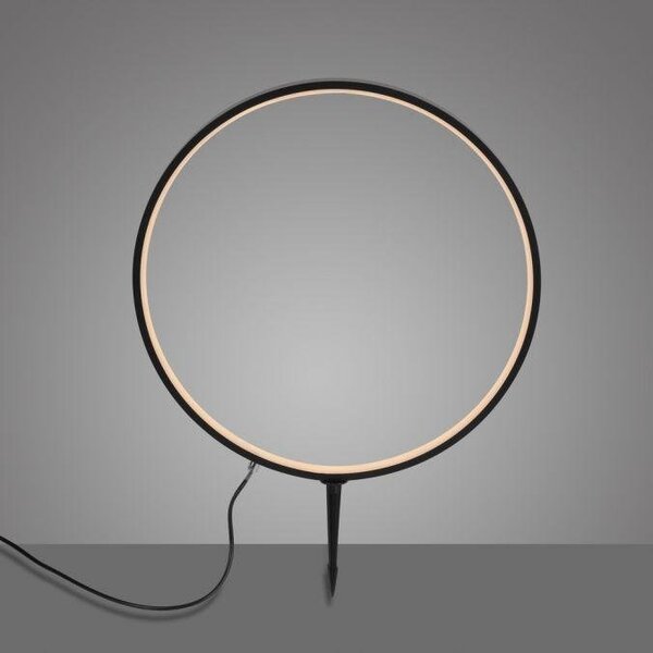 LD 19511-18 ZIRKULU LED venkovní svítidlo se zápichem průměr 50cm černá IP65 s časovačem do zahrady 3000K - JUST LIGHT