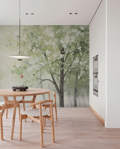 Fototapety Abstraktní stromy napodobující malbu, Fototapety příroda, w04781 : uwalls.cz
