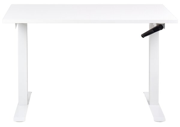 Manuálně výškově nastavitelný pracovní stůl DESTINES 120 cm 72 cm Bílá