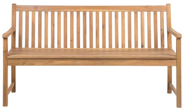 Zahradní lavice VIVARA 160 cm Certifikované akáciové dřevo Světle hnědá