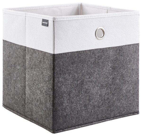 SKLÁDACÍ KRABICE, kov, textil, karton, 32/32/32 cm Carryhome - Boxy do regálů & krabice do regálů