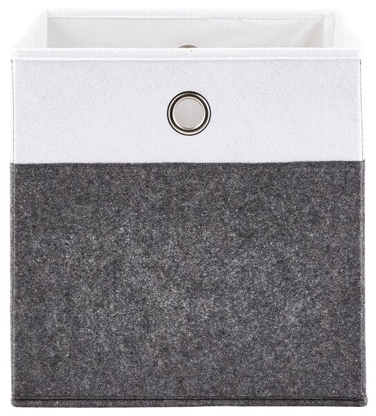 SKLÁDACÍ KRABICE, kov, textil, karton, 32/32/32 cm Carryhome - Boxy do regálů & krabice do regálů