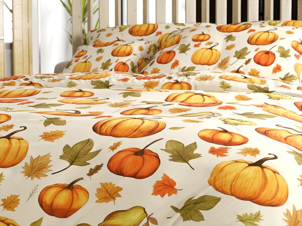 Povlečení z mikrovlákna AUTUMN PUMPKINS barevné Rozměr povlečení: 70 x 90 cm | 140 x 200 cm