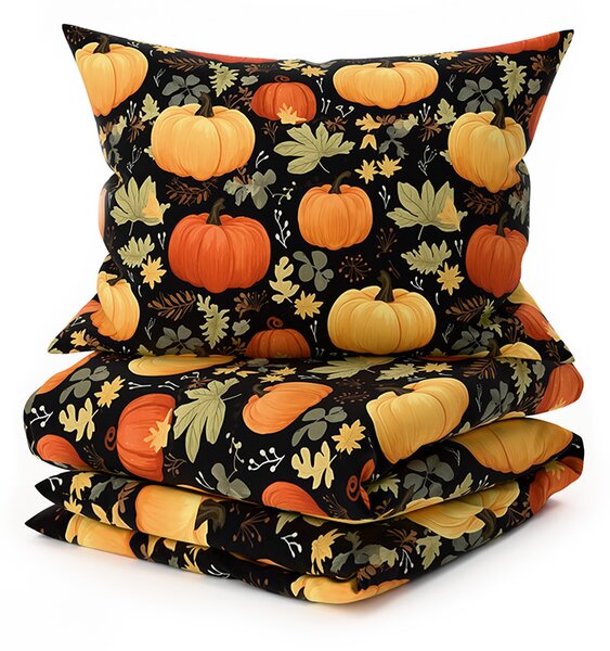 Povlečení z mikrovlákna ORANGE PUMPKINS barevné Rozměr povlečení: 2 ks 70 x 90 cm | 200 x 220 cm