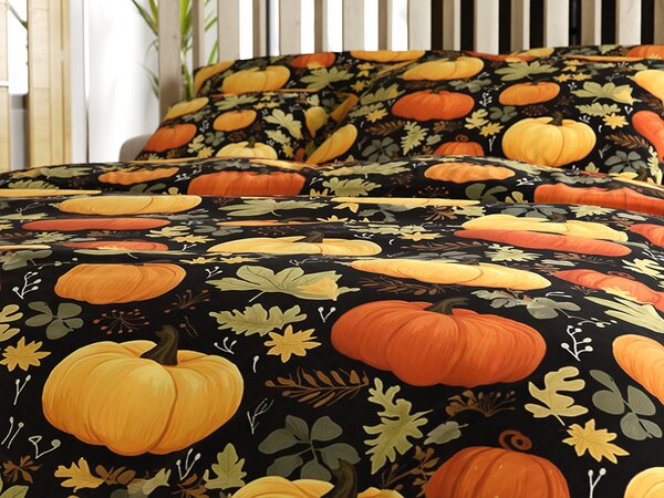 Povlečení z mikrovlákna ORANGE PUMPKINS barevné Rozměr povlečení: 2 ks 70 x 90 cm | 200 x 220 cm