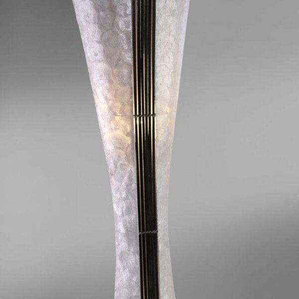 Paul Neuhaus Designová stojací lampa ABUJA ruční práce, 3xE27, v.150 cm