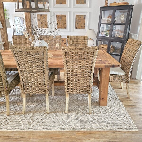 Ayyildiz, Kusový koberec Patara 4956 Beige – na ven i na doma, 80x150, béžová, chodba / předsíň
