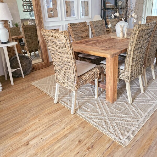 Ayyildiz, Kusový koberec Patara 4956 Beige – na ven i na doma, 80x150, béžová, chodba / předsíň